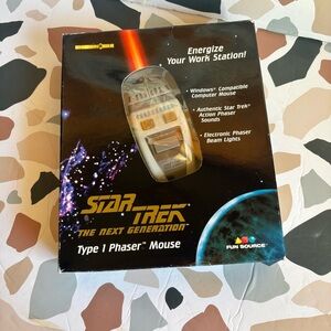 Vintage 1997 Fun Source Star Trek TNG Type 1 Phaser Mouse – In Original Box